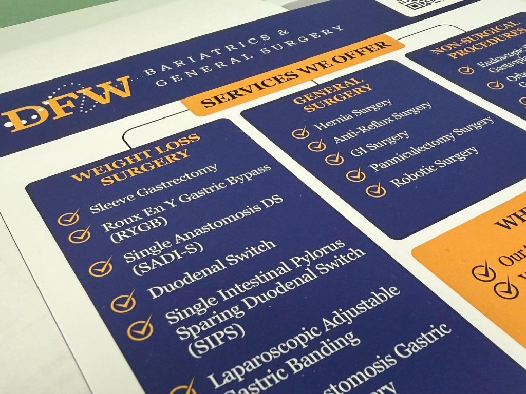 Bariatric surgery options list at DFW weight loss clinic